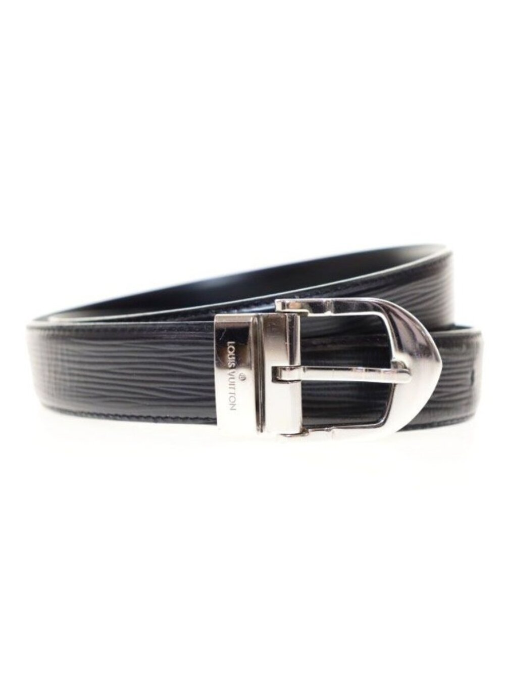 Louis Vuitton Ceinture Classic Belt Black Ardoise Silver